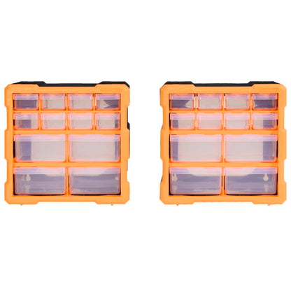 Multi-Schubladen-Organizer 2 Stk. 12 Schubladen 26,5x16x26 cm - Pazzar.ch