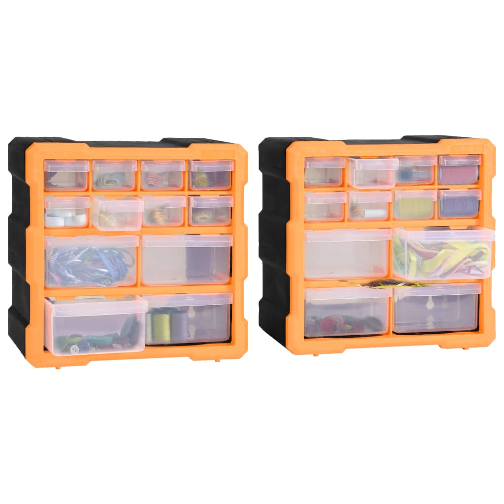 Multi-Schubladen-Organizer 2 Stk. 12 Schubladen 26,5x16x26 cm - Pazzar.ch