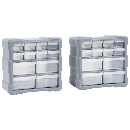 Multi-Schubladen-Organizer 2 Stk. 12 Schubladen 26,5x16x26 cm - Pazzar.ch