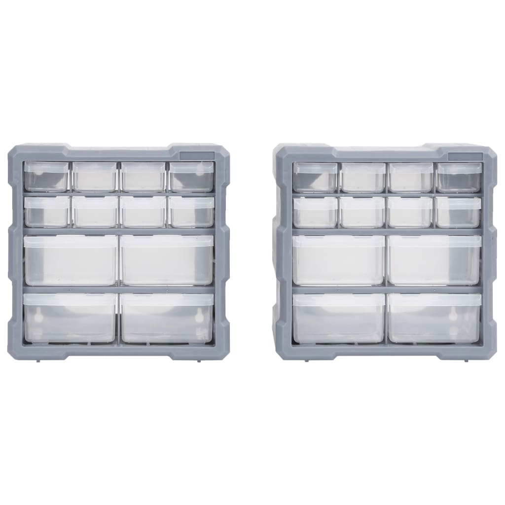 Multi-Schubladen-Organizer 2 Stk. 12 Schubladen 26,5x16x26 cm - Pazzar.ch