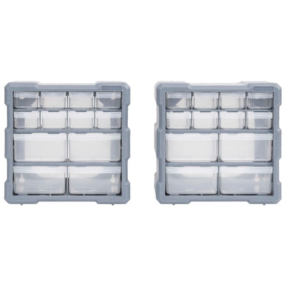 Multi-Schubladen-Organizer 2 Stk. 12 Schubladen 26,5x16x26 cm - Pazzar.ch