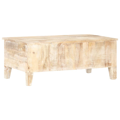 Couchtisch 100x55x40 cm Raues Akazienholz - Pazzar.ch