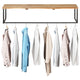 Garderobe mit Naturkante 100x35x22 cm Massivholz Akazie