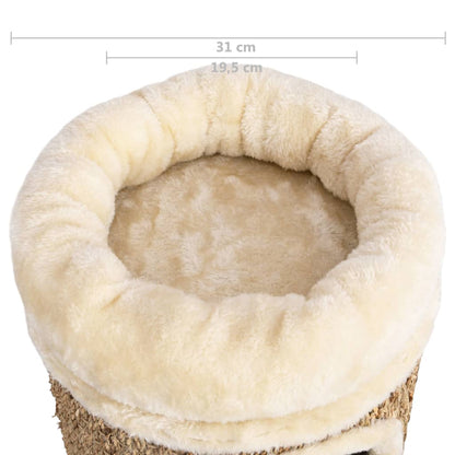 Katzenhaus mit Luxuriösem Katzenbett 33 cm Seegras - Pazzar.ch