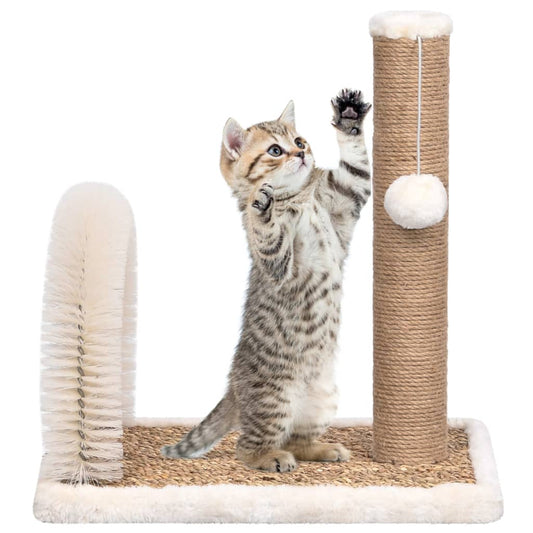 Katzenbaum mit Fellpflegebogen und Kratzsäule - Pazzar.ch