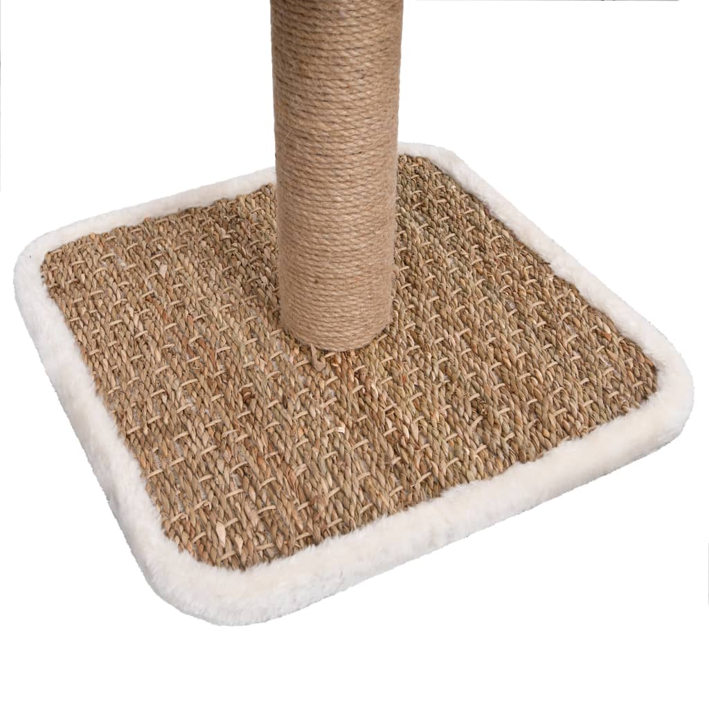 Katzen-Kratzbaum mit Tunnel und Spielzeug 56 cm Seegras - Pazzar.ch