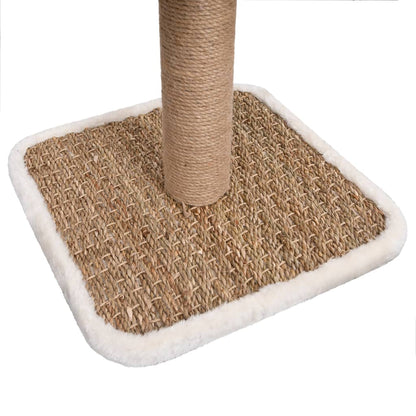 Katzen-Kratzbaum mit Tunnel und Spielzeug 56 cm Seegras - Pazzar.ch