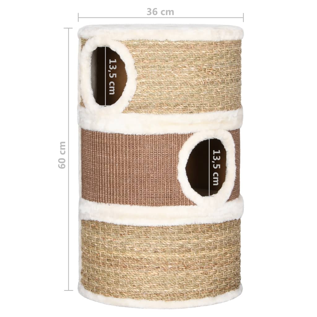 Katzen-Kratztonne 60 cm Seegras - Pazzar.ch