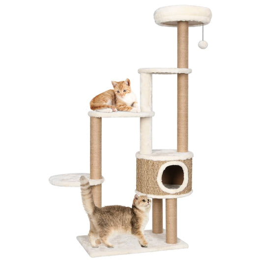 Katzen-Kratzbaum mit Luxuriösem Kissen 148 cm Seegras - Pazzar.ch