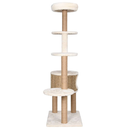 Katzen-Kratzbaum mit Luxuriösem Kissen 148 cm Seegras - Pazzar.ch