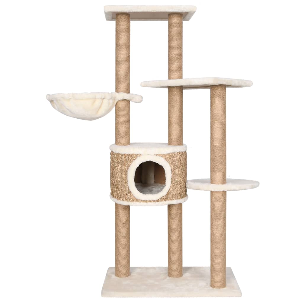 Katzen-Kratzbaum 126 cm Seegras - Pazzar.ch
