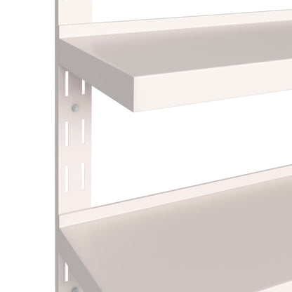 2-stufige Schwebende Wandregale 2 Stk. Edelstahl 300×30 cm - Pazzar.ch