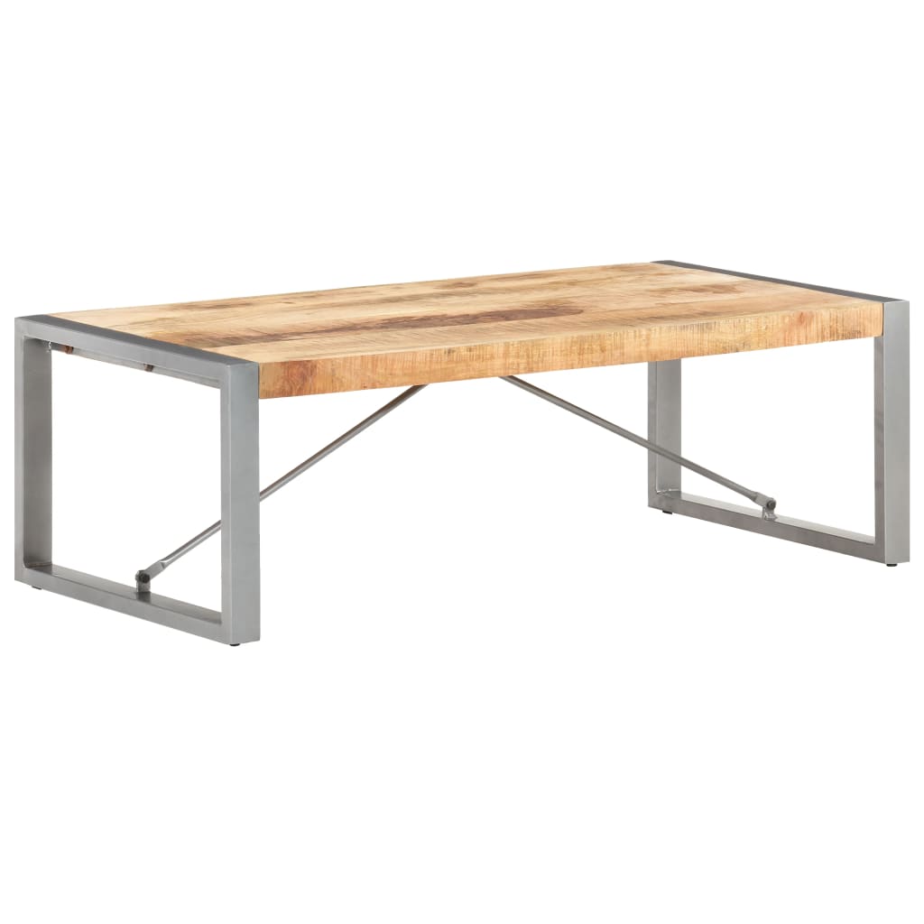 Couchtisch 120x60x40 cm Raues Mangoholz - Pazzar.ch
