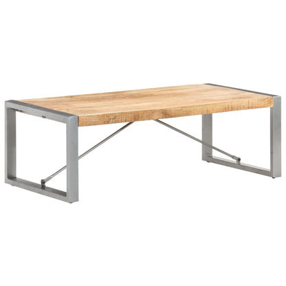 Couchtisch 120x60x40 cm Raues Mangoholz - Pazzar.ch
