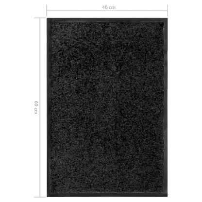 Fußmatte Waschbar Schwarz 40x60 cm - Pazzar.ch
