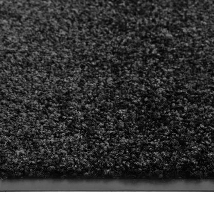 Fußmatte Waschbar Schwarz 90x120 cm - Pazzar.ch