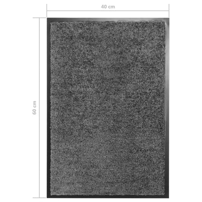 Fußmatte Waschbar Anthrazit 40x60 cm - Pazzar.ch