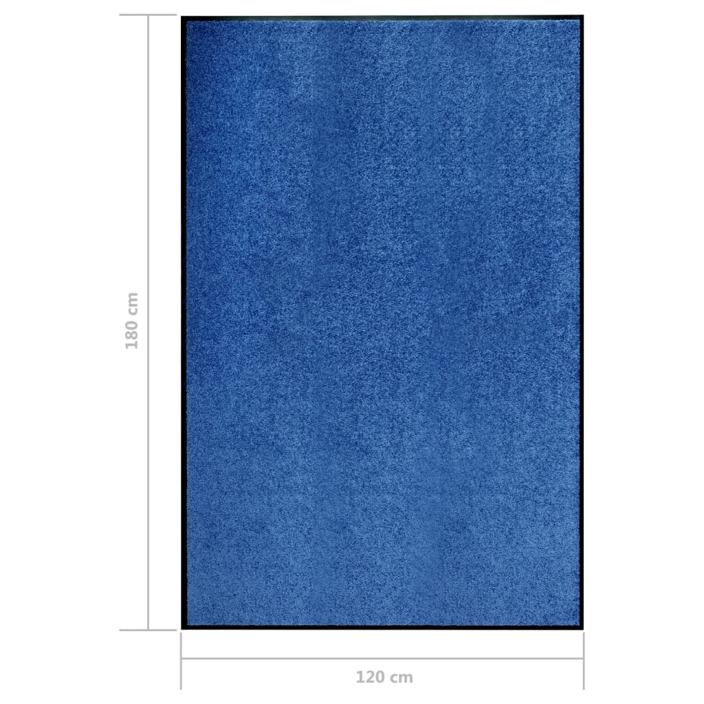 Fußmatte Waschbar Blau 120x180 cm - Pazzar.ch