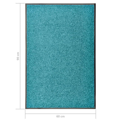 Fußmatte Waschbar Cyan 60x90 cm - Pazzar.ch