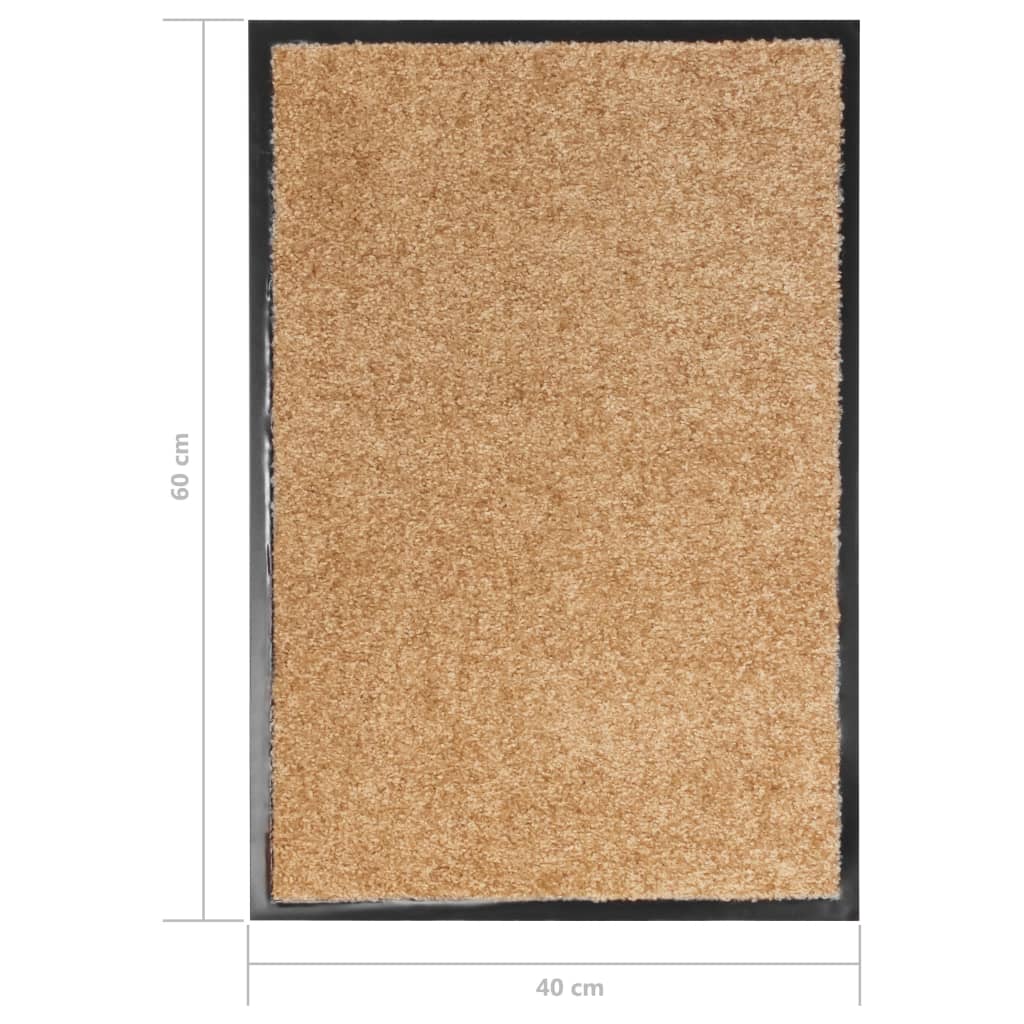 Fußmatte Waschbar Creme 40x60 cm - Pazzar.ch