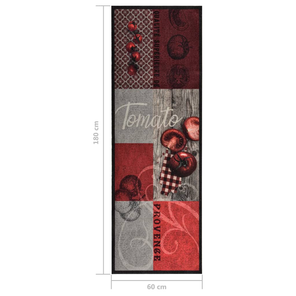 Küchenbodenmatte Waschbar Tomate 60x180 cm - Pazzar.ch