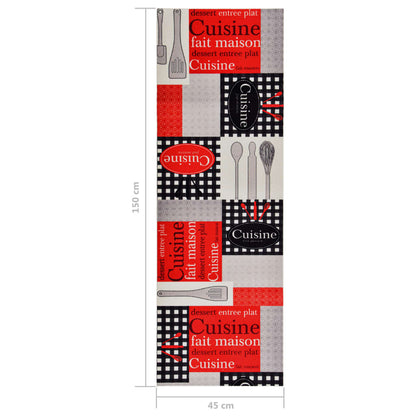 Küchenbodenmatte Waschbar Cuisine 45x150 cm - Pazzar.ch