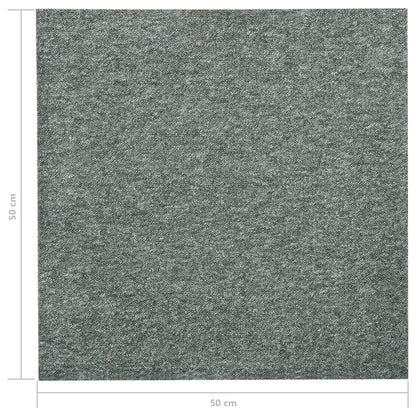 Teppichfliesen 20 Stk. 5 m² 50x50 cm Grün - Pazzar.ch