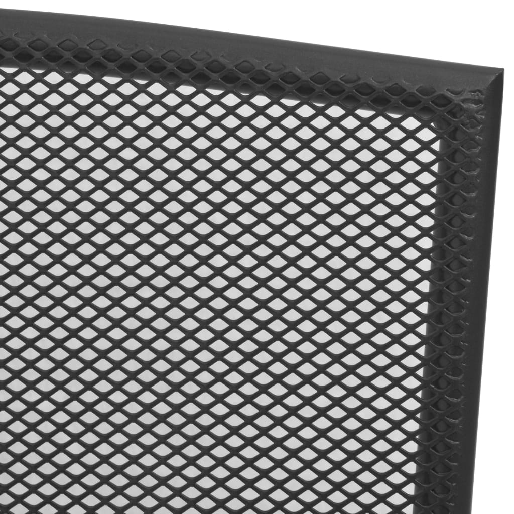 Gartenstühle 4 Stk. Mesh-Design Anthrazit Stahl - Pazzar.ch