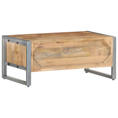 Couchtisch 95x50x40 cm Raues Mangoholz - Pazzar.ch
