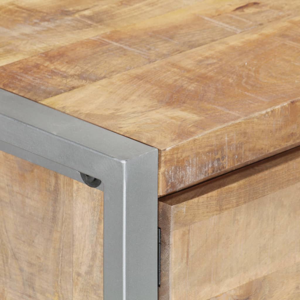 Couchtisch 95x50x40 cm Raues Mangoholz - Pazzar.ch