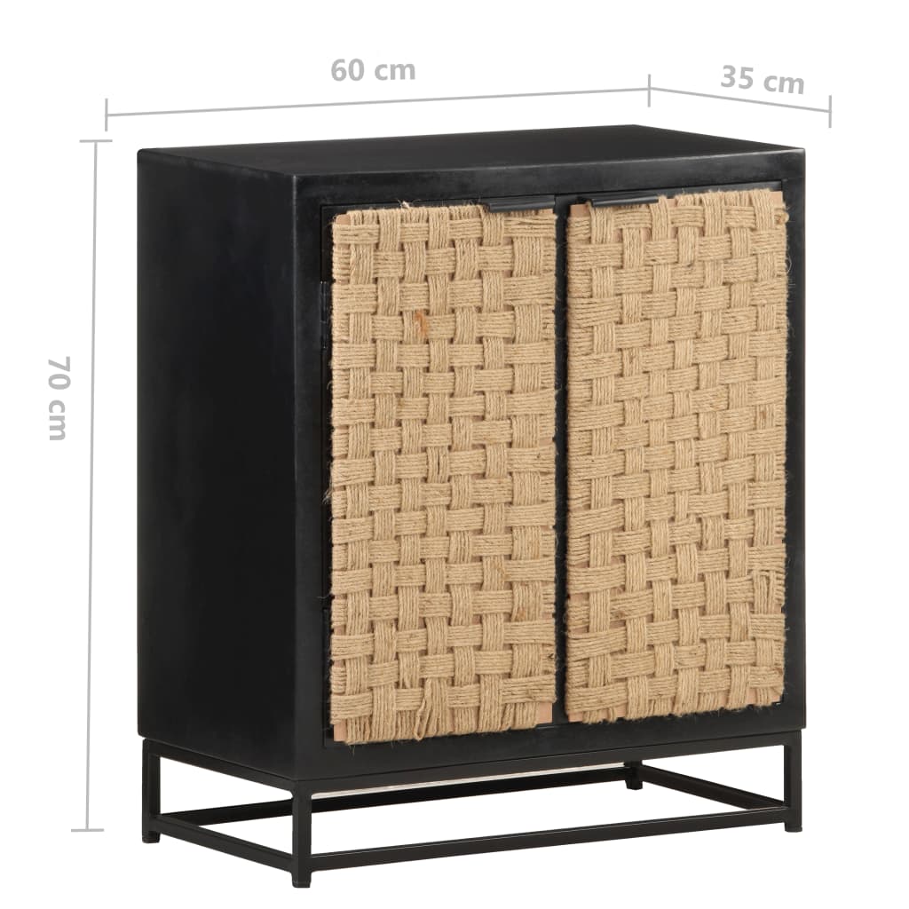Sideboard 60x35x70 cm Massivholz Mango - Pazzar.ch