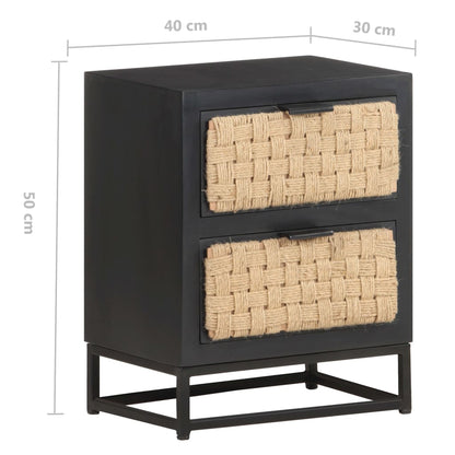 Nachttisch 40x30x50 cm Massivholz Mango - Pazzar.ch