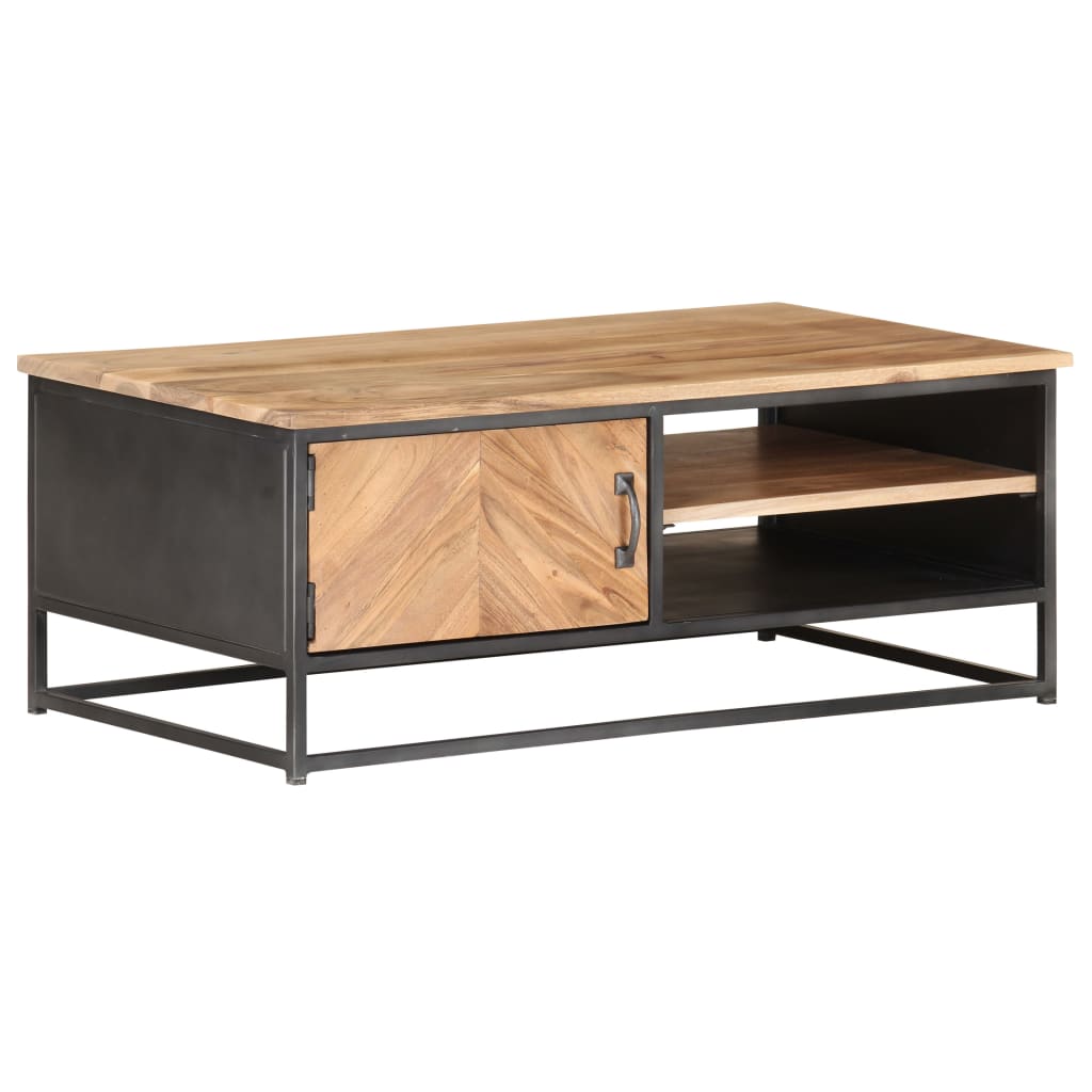Couchtisch 90x50x35 cm Massivholz Akazie - Pazzar.ch