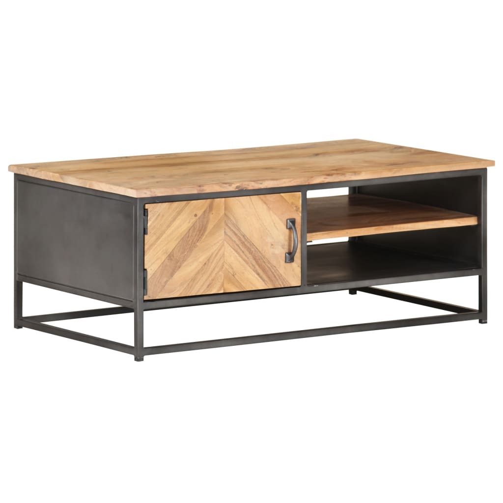 Couchtisch 90x50x35 cm Massivholz Akazie - Pazzar.ch