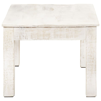 Couchtisch Weiß 110x60x45 cm Massivholz Mango - Pazzar.ch