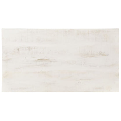 Couchtisch Weiß 110x60x45 cm Massivholz Mango - Pazzar.ch
