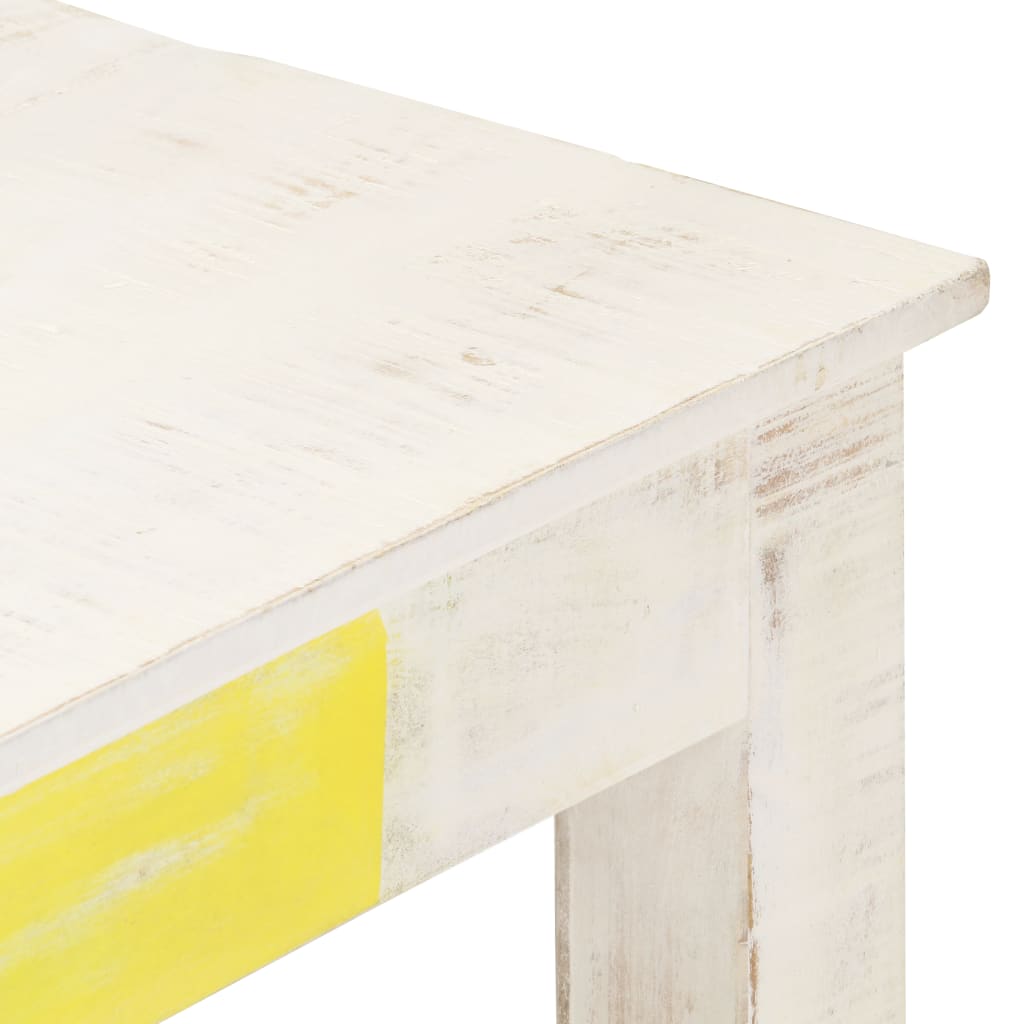 Couchtisch Weiß 110x60x45 cm Massivholz Mango - Pazzar.ch