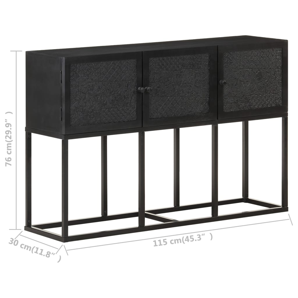 Sideboard 115x30x76 cm Mango Massivholz - Pazzar.ch