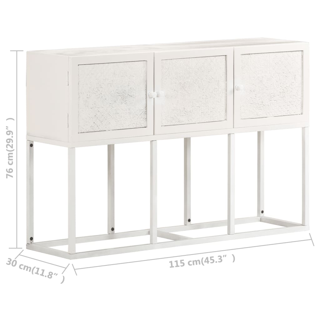 Sideboard 115x30x76 cm Mango Massivholz - Pazzar.ch