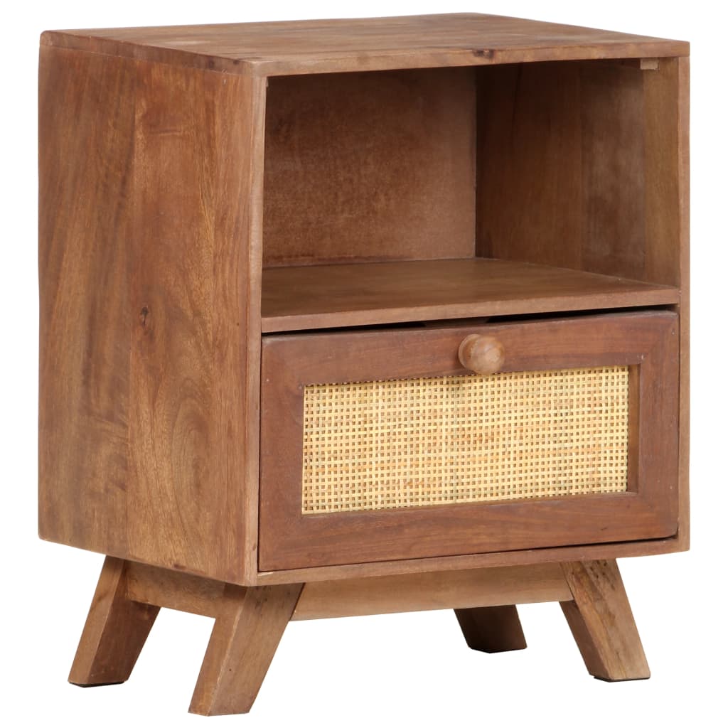 Nachttisch 40x30x50 cm Mango Massivholz - Pazzar.ch