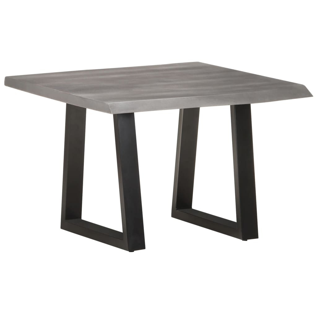 Couchtisch mit Baumkanten 60x60x40 cm Massivholz Akazie - Pazzar.ch