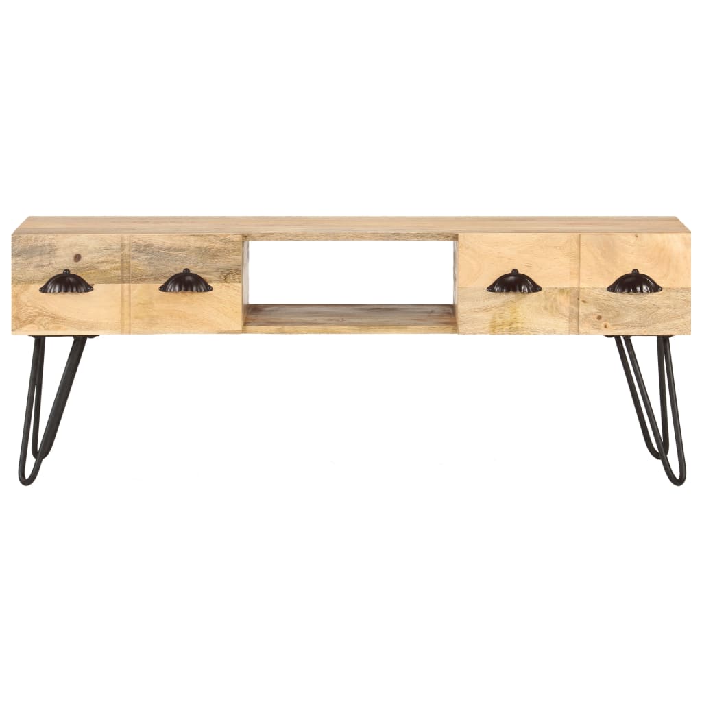 TV-Schrank 120x35x45 cm Mango Massivholz - Pazzar.ch