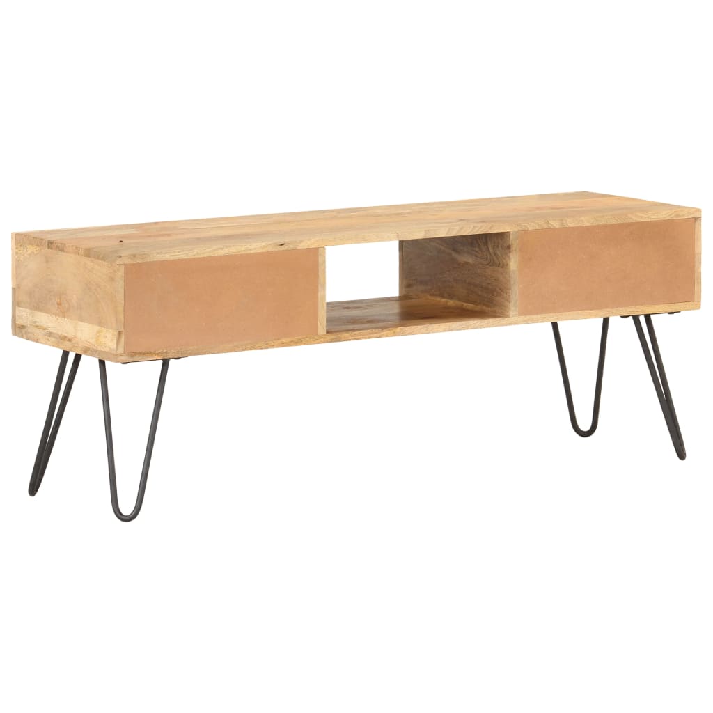 TV-Schrank 120x35x45 cm Mango Massivholz - Pazzar.ch