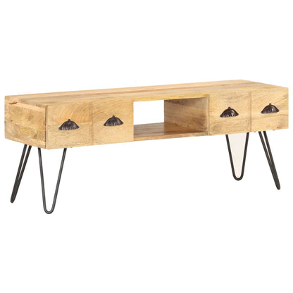 TV-Schrank 120x35x45 cm Mango Massivholz - Pazzar.ch