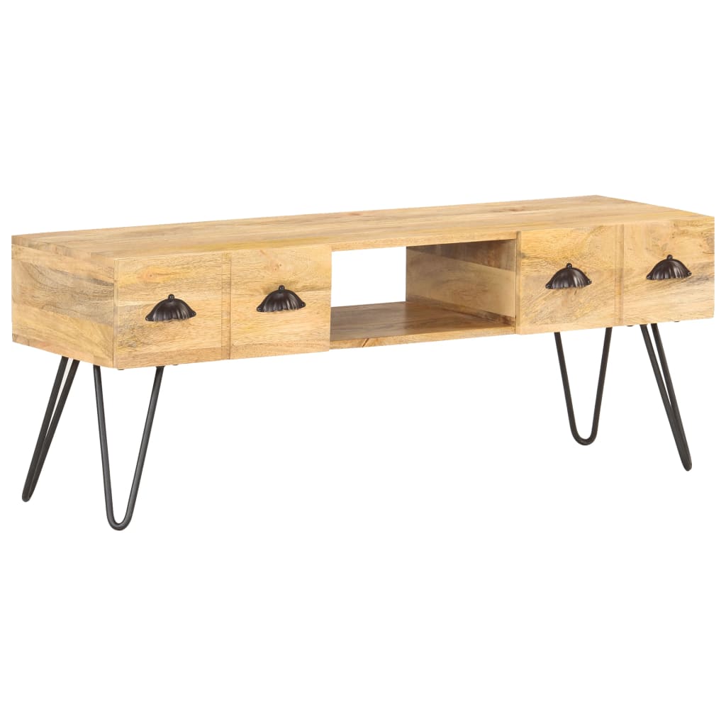 TV-Schrank 120x35x45 cm Mango Massivholz - Pazzar.ch