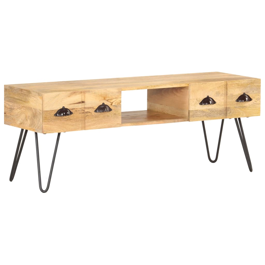 TV-Schrank 120x35x45 cm Mango Massivholz - Pazzar.ch