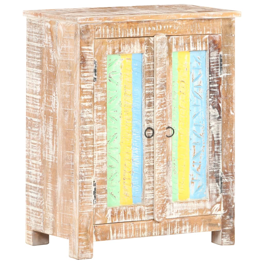 Sideboard 61x35x76 cm Raues Akazienholz - Pazzar.ch