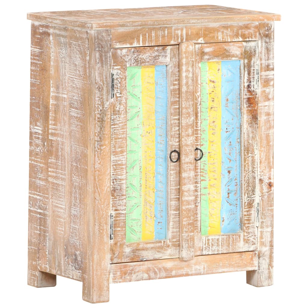 Sideboard 61x35x76 cm Raues Akazienholz - Pazzar.ch