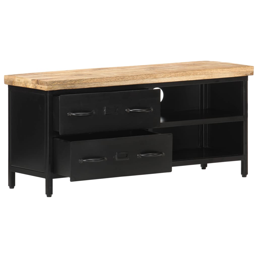 TV-Schrank 90x30x41 cm Raues Mangoholz - Pazzar.ch