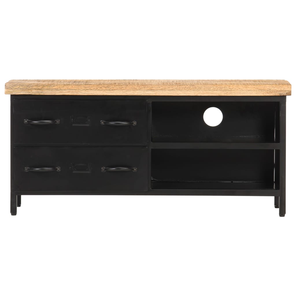 TV-Schrank 90x30x41 cm Raues Mangoholz - Pazzar.ch